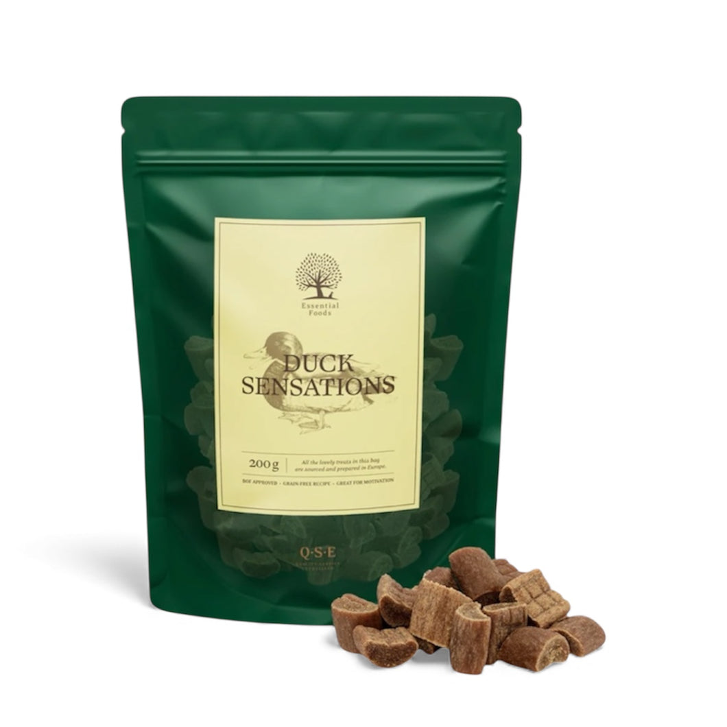 ESSENTIAL Duck Sensations Hundegodteri 200g